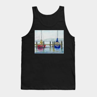 Yachts at Margate Marina - Tasmania Tank Top